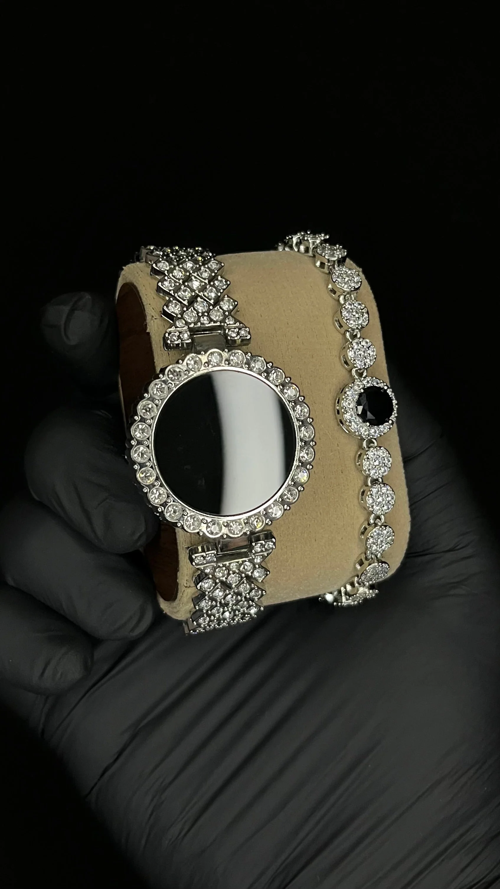 LED Ladies Watch with Elegant Stone Bracelet – Perfect Gift with Free Delivery & Box - Image 3