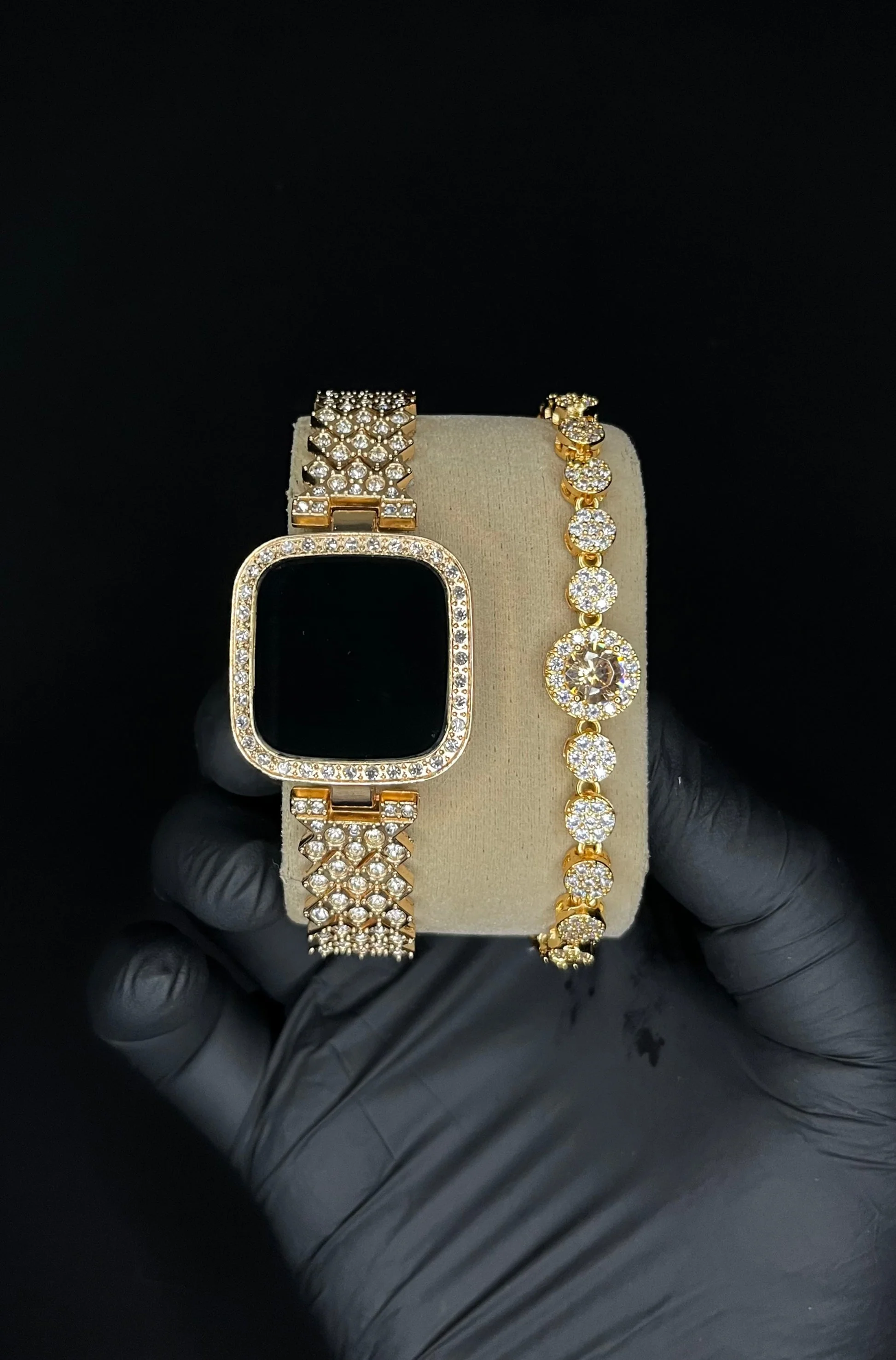 LED Ladies Watch with Elegant Stone Bracelet – Perfect Gift with Free Delivery & Box - Image 6